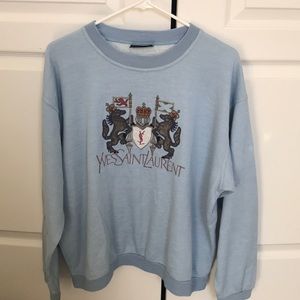 Yves Saint Laurent light blue pullover